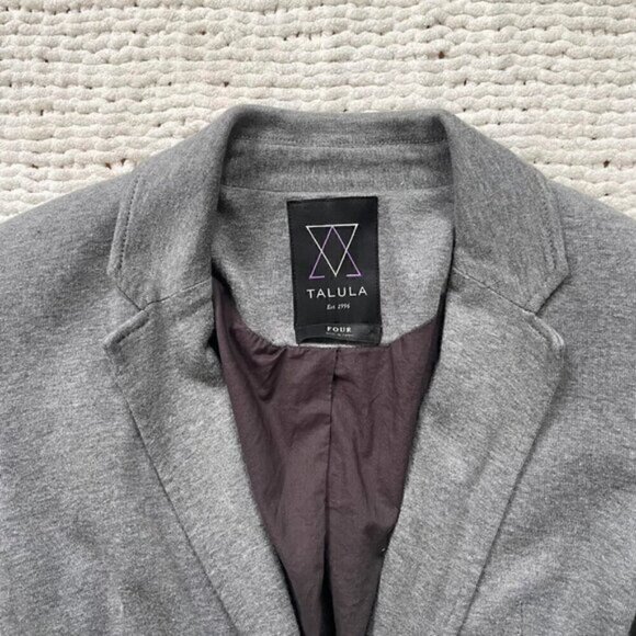 Talula Grey Pima Cotton Blazer - Picture 2 of 4
